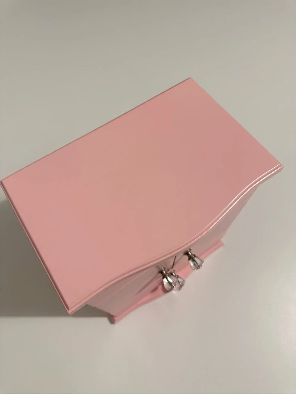 Pottery Barn Kids Pink Jewelry Armoire with Crystal Knobs